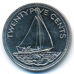 Bahamas, 25 cents, 2005