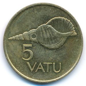 Vanuatu, 5 vatu, 1999