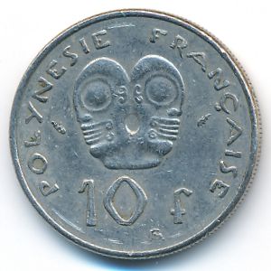 Французская Полинезия, 10 франков (1986 г.)