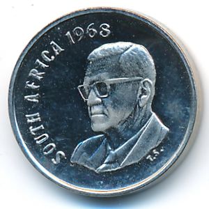 South Africa, 5 cents, 1968