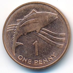 Saint Helena Island and Ascension, 1 penny, 2003