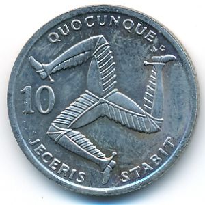 Остров Мэн, 10 пенсов (1992 г.)