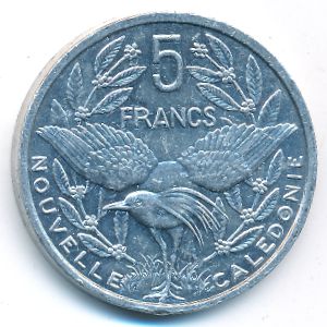 Новая Каледония, 5 франков (2008 г.)