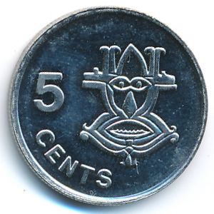 Соломоновы острова, 5 центов (1993 г.)