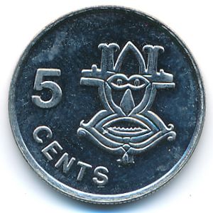 Соломоновы острова, 5 центов (1993 г.)
