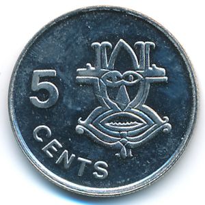 Соломоновы острова, 5 центов (1993 г.)