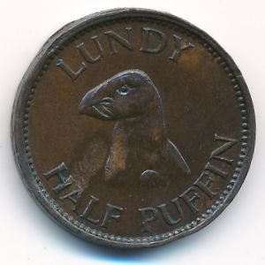 Остров Ланди., 1/2 паффина (1929 г.)