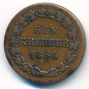 Нассау, 1 крейцер (1856 г.)