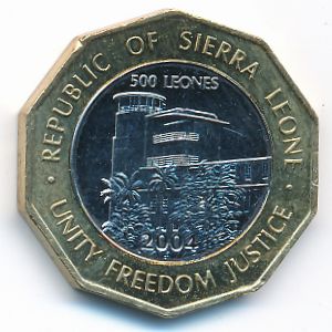 Сьерра-Леоне, 500 леоне (2004 г.)
