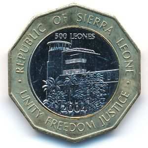 Сьерра-Леоне, 500 леоне (2004 г.)