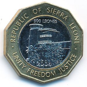 Сьерра-Леоне, 500 леоне (2004 г.)