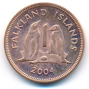 Falkland Islands, 1 penny, 2004