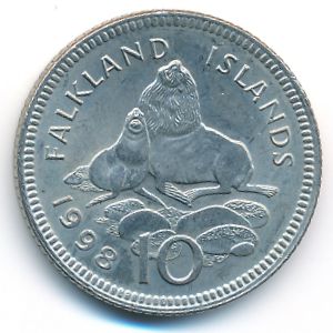 Фолклендские острова, 10 пенсов (1998 г.)