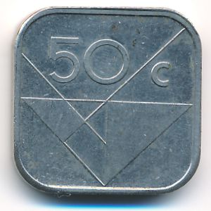 Аруба, 50 центов (1986 г.)
