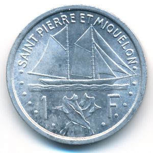 Saint Pierre and Miquelon, 1 franc, 1948