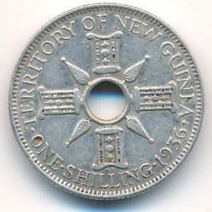 New Guinea, 1 shilling, 1936