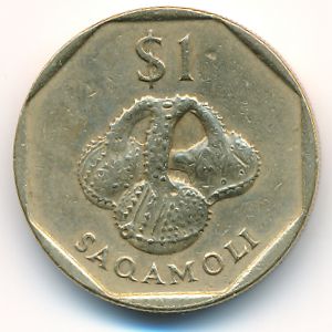 Фиджи, 1 доллар (1997 г.)