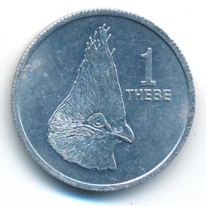Botswana, 1 thebe, 1976