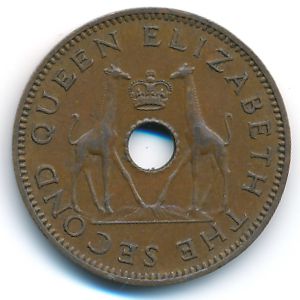 Родезия и Ньясаленд, 1/2 пенни (1958 г.)