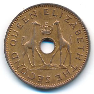 Родезия и Ньясаленд, 1/2 пенни (1964 г.)