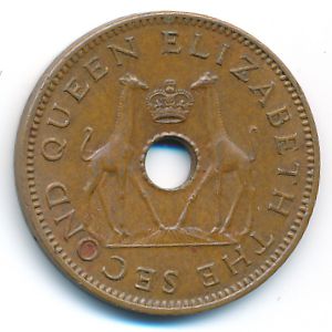 Родезия и Ньясаленд, 1/2 пенни (1964 г.)