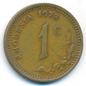Rhodesia, 1 cent, 1973