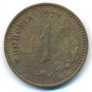 Rhodesia, 1 cent, 1977
