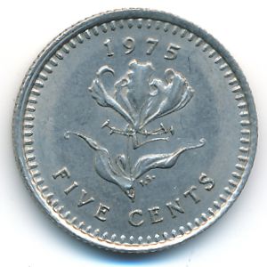 Rhodesia, 5 cents, 1975