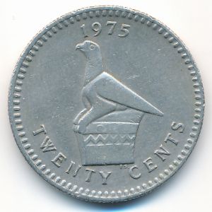 Родезия, 20 центов (1975 г.)