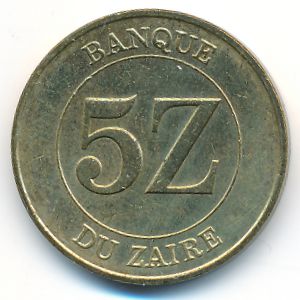 Заир, 5 заир (1987 г.)