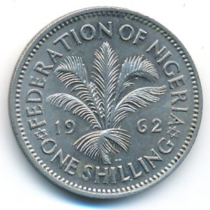 Nigeria, 1 shilling, 1962