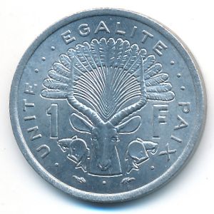 Djibouti, 1 franc, 1977