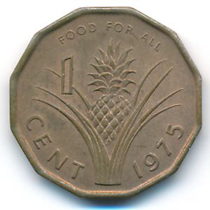 Swaziland, 1 cent, 1975