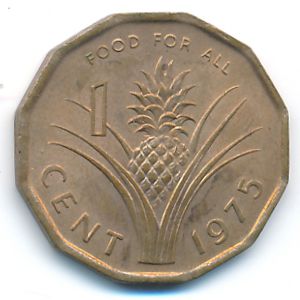 Swaziland, 1 cent, 1975