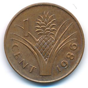 Свазиленд, 1 цент (1986 г.)