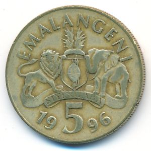 Свазиленд, 5 эмалангени (1996 г.)
