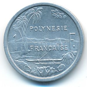 Французская Полинезия, 1 франк (1965 г.)