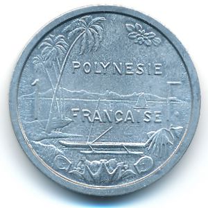 Французская Полинезия, 1 франк (1975 г.)