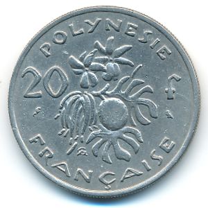 Французская Полинезия, 20 франков (1967 г.)