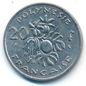 Французская Полинезия, 20 франков (1967 г.)