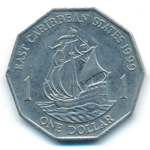 East Caribbean States, 1 dollar, 1999