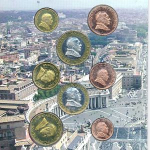 Ватикан., Набор монет (2005 г.)