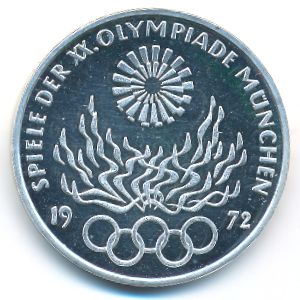 ФРГ, 10 марок (1972 г.)