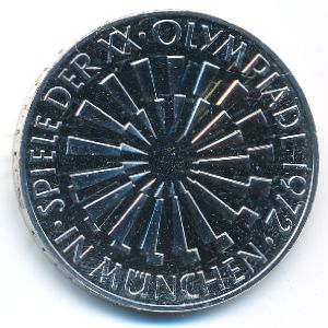 ФРГ, 10 марок (1972 г.)