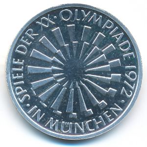 ФРГ, 10 марок (1972 г.)