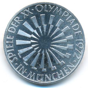 ФРГ, 10 марок (1972 г.)