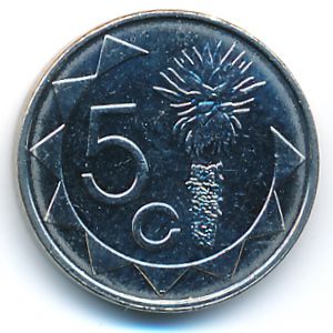 Намибия, 5 центов (2002 г.)