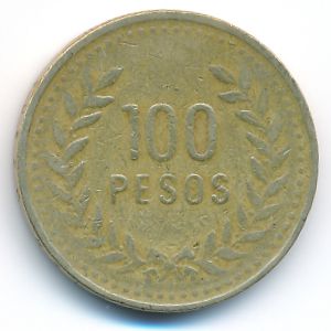Колумбия, 100 песо (1993 г.)
