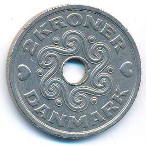 Дания, 2 кроны (1994 г.)
