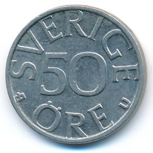 Швеция, 50 эре (1985 г.)